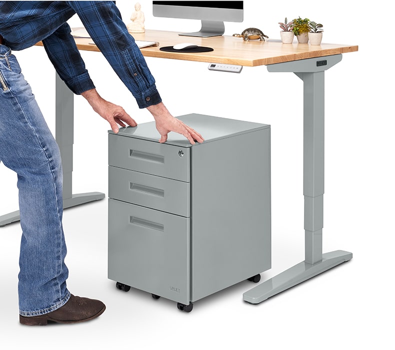 3-Drawer Square File Cabinet | UPLIFT Desk