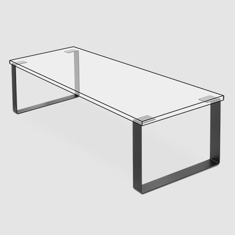 Coffee Table Legs By Uplift Desk, How Long Are Coffee Table Legs