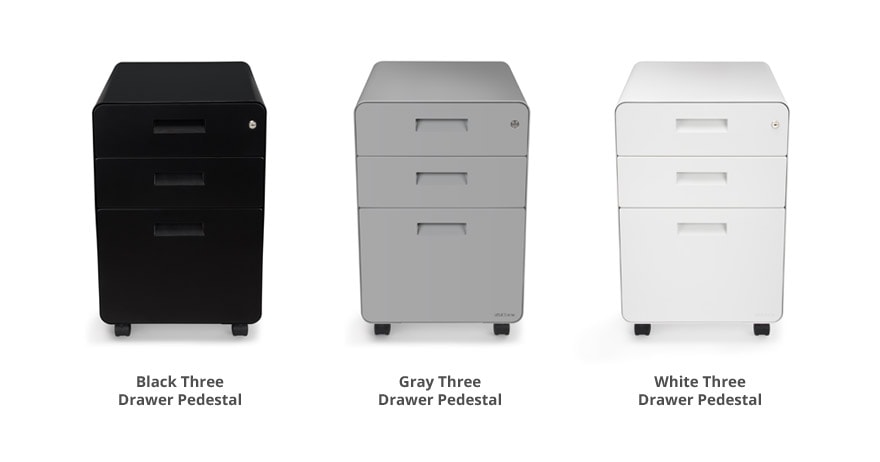 3 Drawer File Cabinet By Uplift Desk