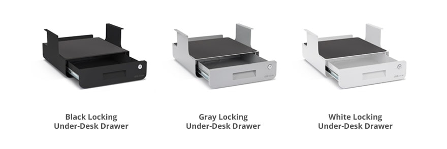 Locking Under Desk Drawer With Shelf By Uplift Desk