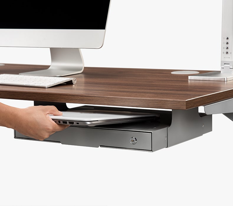 Under Desk Storage Drawer Uplift, How To Put A Desk Drawer Back In